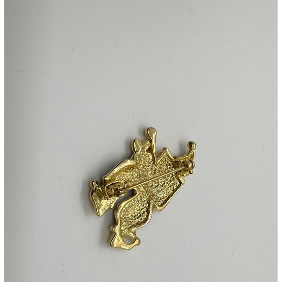 Myers Suzio VTG Enamel Clown Brooches Set Of 2 Gold Tone Harlequin Jester Pins - Picture 6 of 8